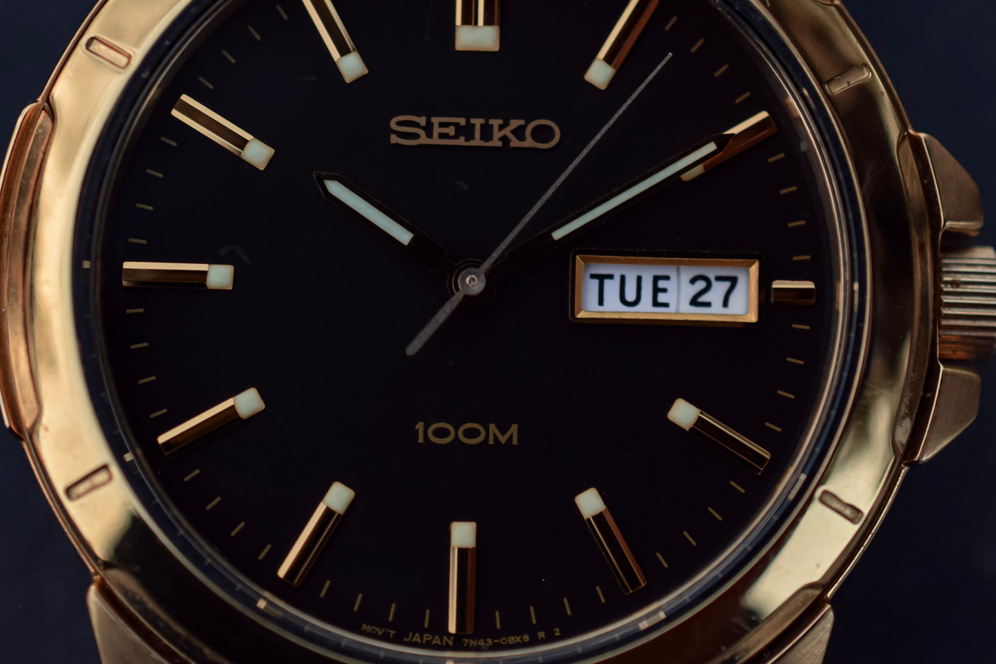 2000 Neo-Vintage Seiko Quartz Day-Date Watch