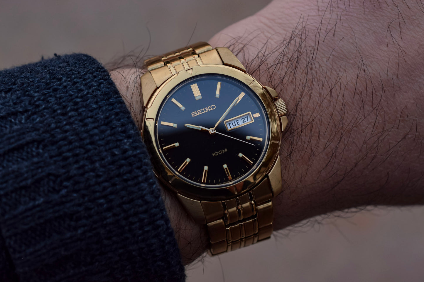 2000 Neo-Vintage Seiko Quartz Day-Date Watch