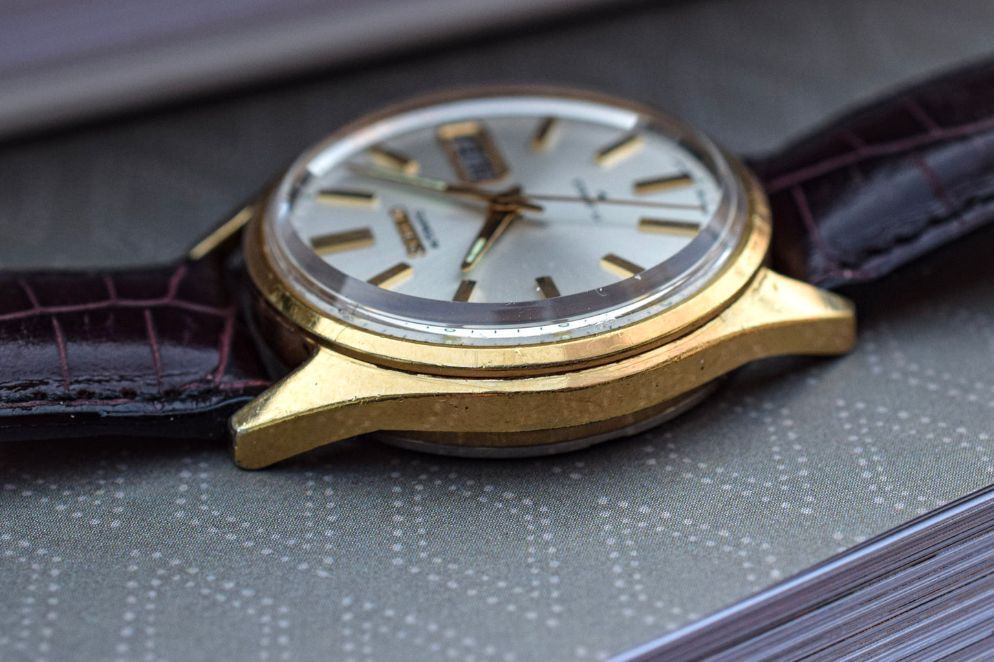 1978 Seiko Automatic Gold-Tone Day/Date Watch