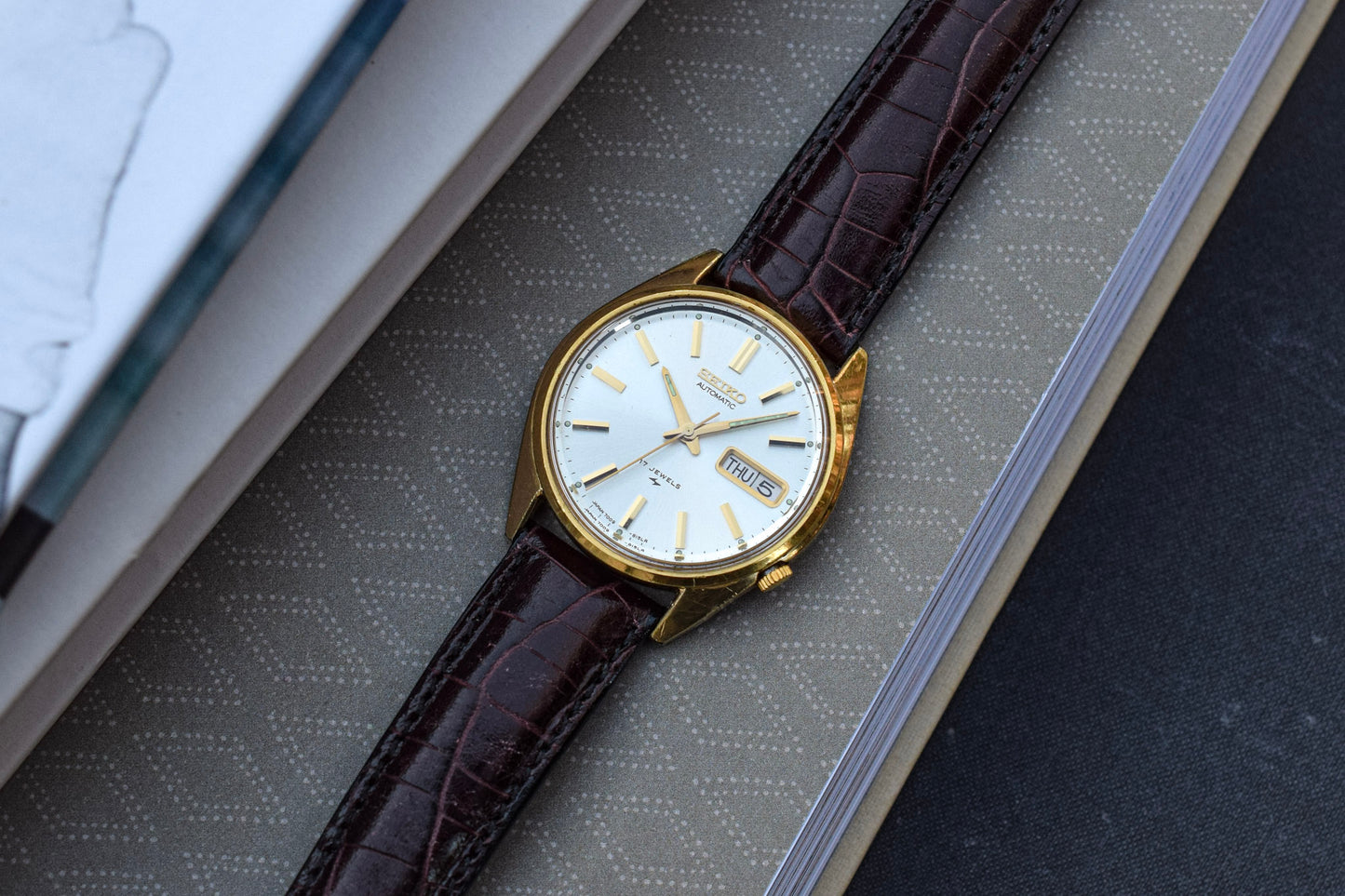 1978 Seiko Automatic Gold-Tone Day/Date Watch