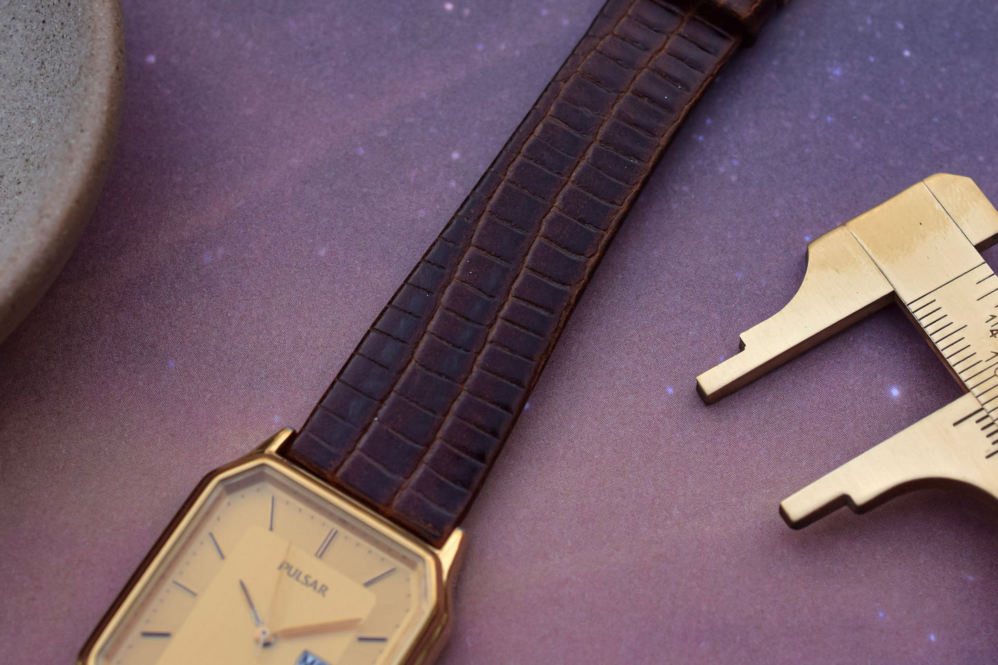 1982 Pulsar Octagonal Case Day-Date with Retail Box and Booklet