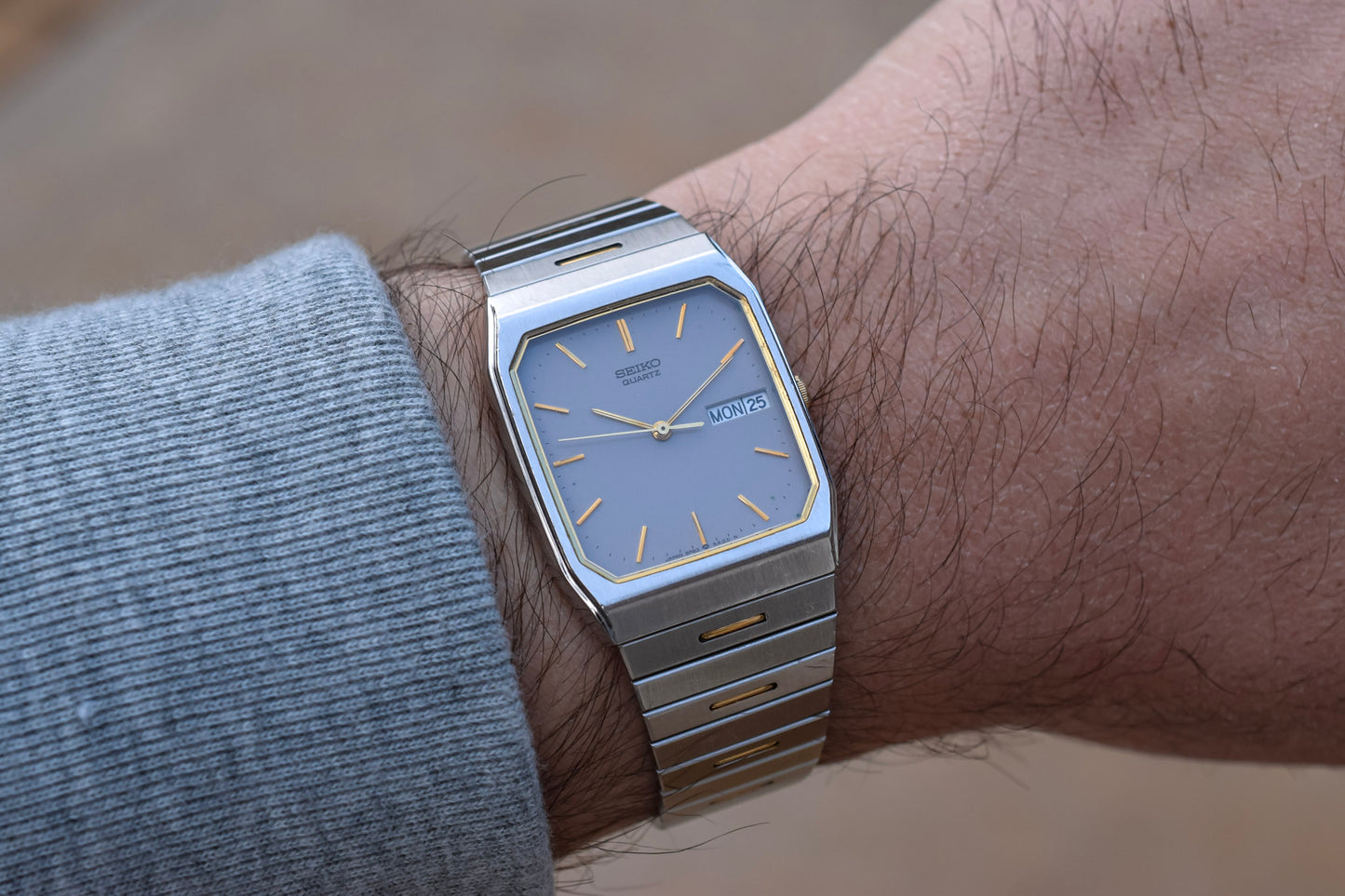 1986 Seiko Quartz Day/Date Tank Watch