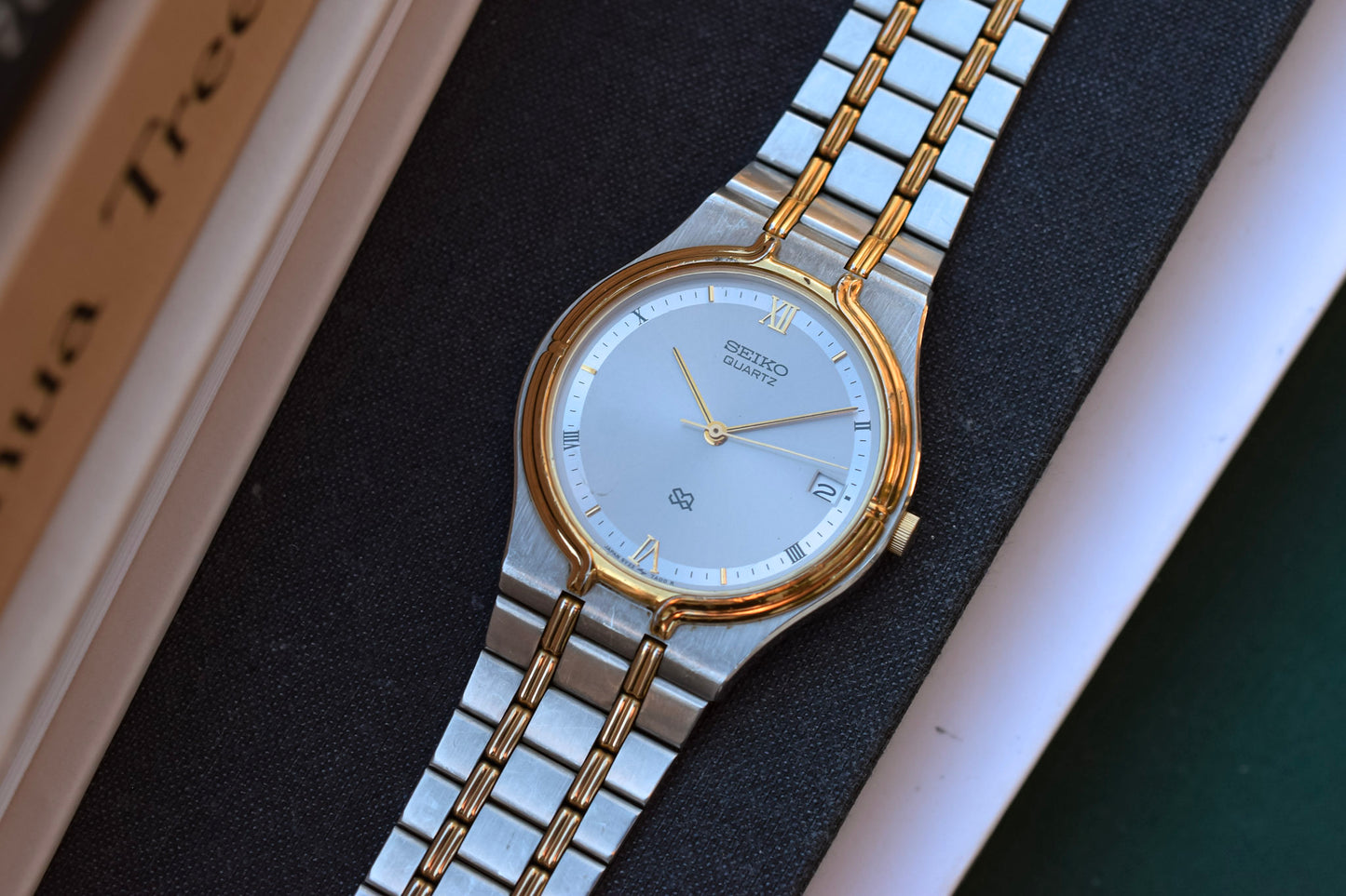 1997 Seiko Two Toned SQ Date Watch