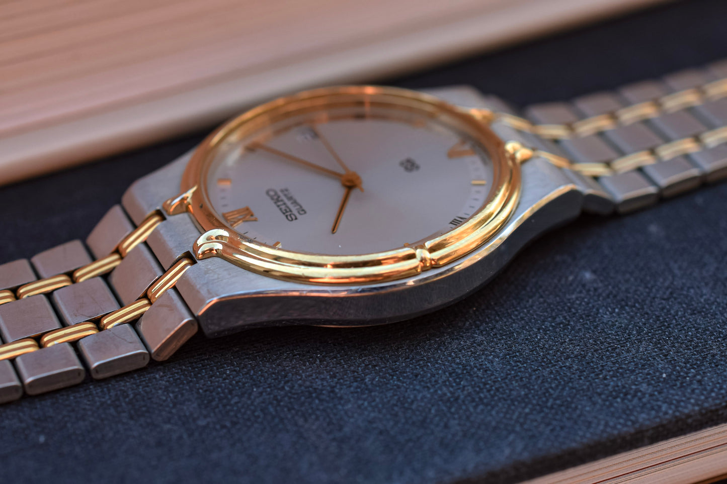 1997 Seiko Two Toned SQ Date Watch