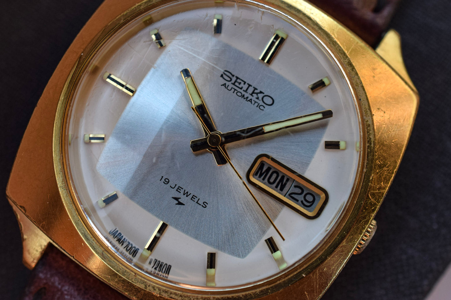 1976 Seiko Automatic Gold-Tone Day/Date Watch