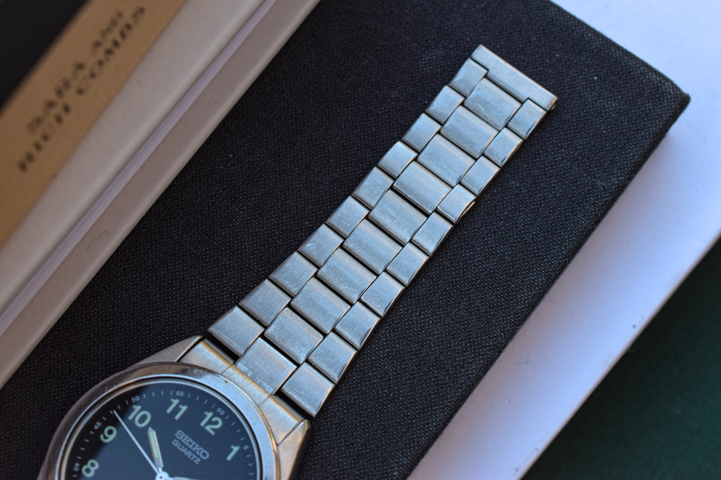 1993 Seiko Quartz Day/Date Black Dial Watch