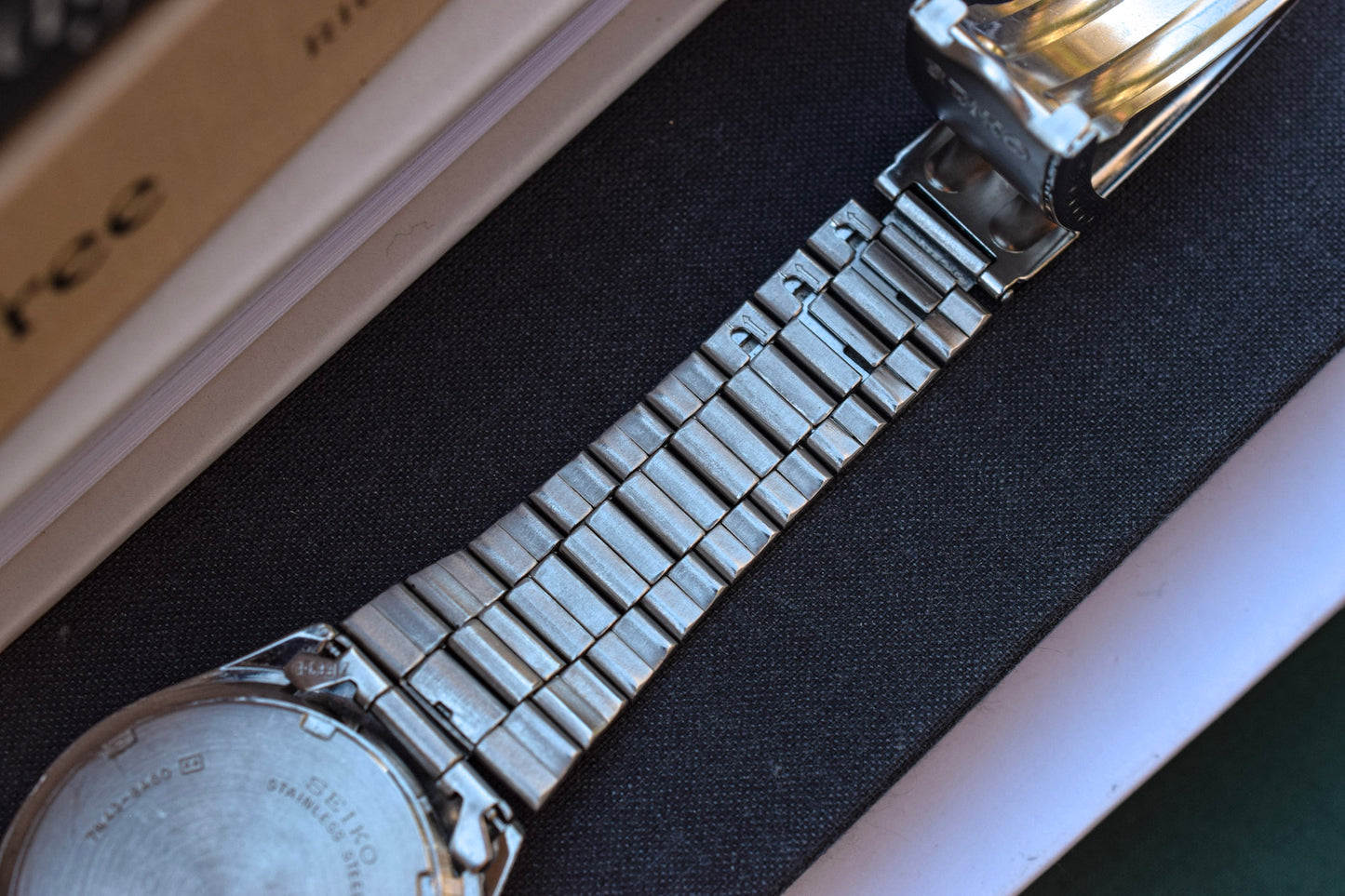 1993 Seiko Quartz Day/Date Black Dial Watch