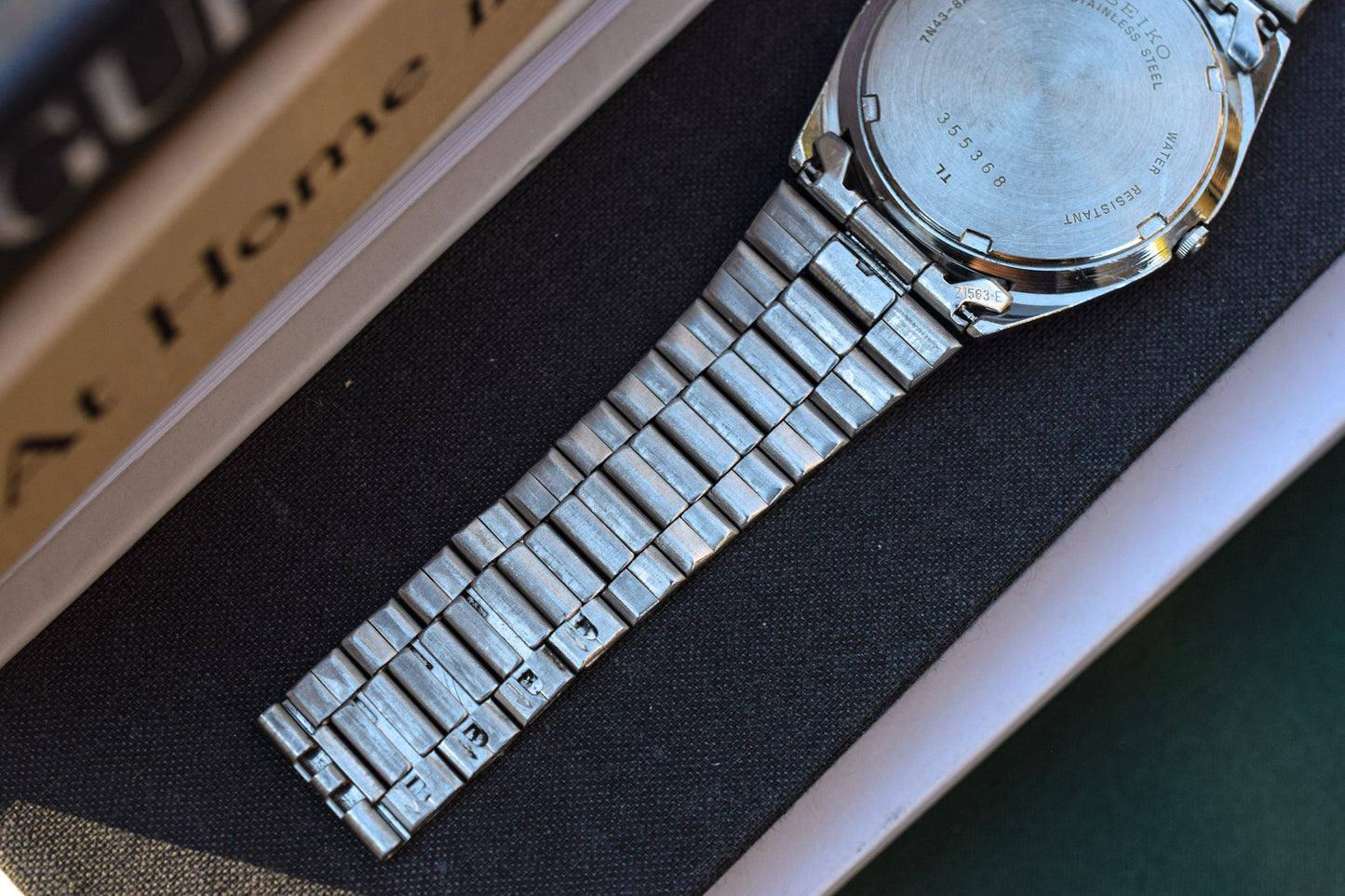 1993 Seiko Quartz Day/Date Black Dial Watch