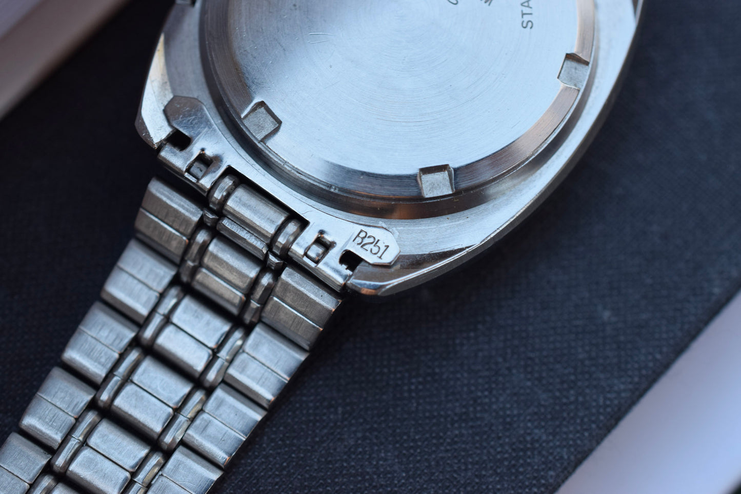 1976 Seiko Automatic Blue Dial Faceted Crystal Day/Date Watch