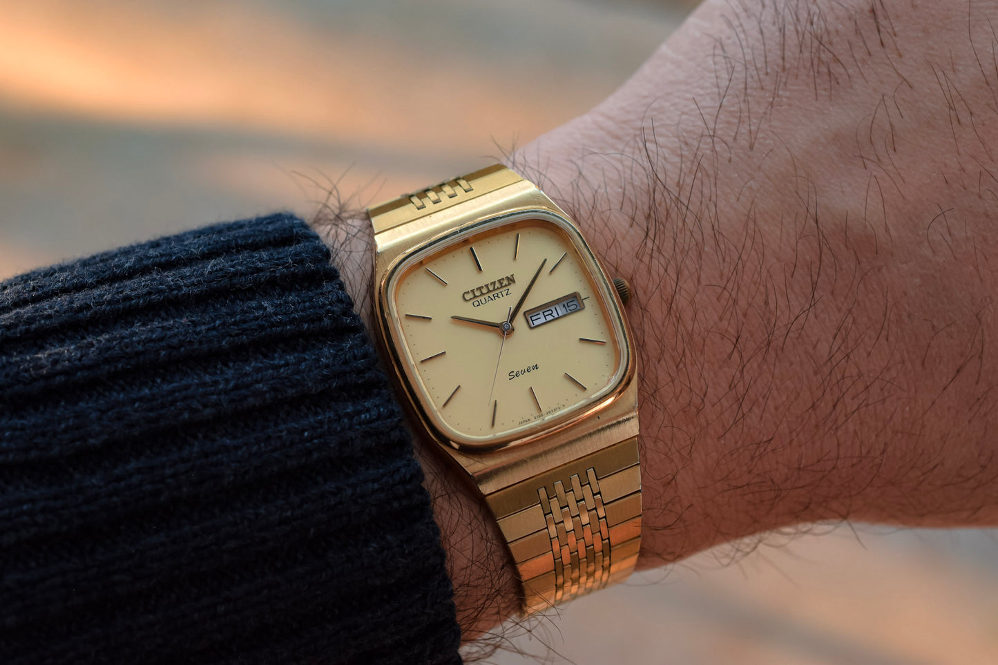 1982 Citizen Seven Quartz Day/Date TV Watch
