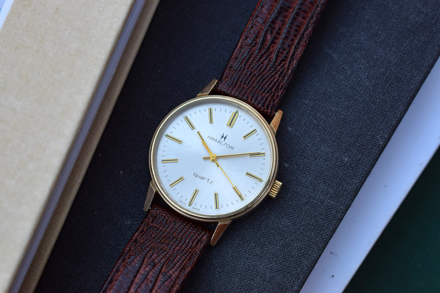 Vintage 10K Gold Filled Hamilton Quartz Watch - Award Piece