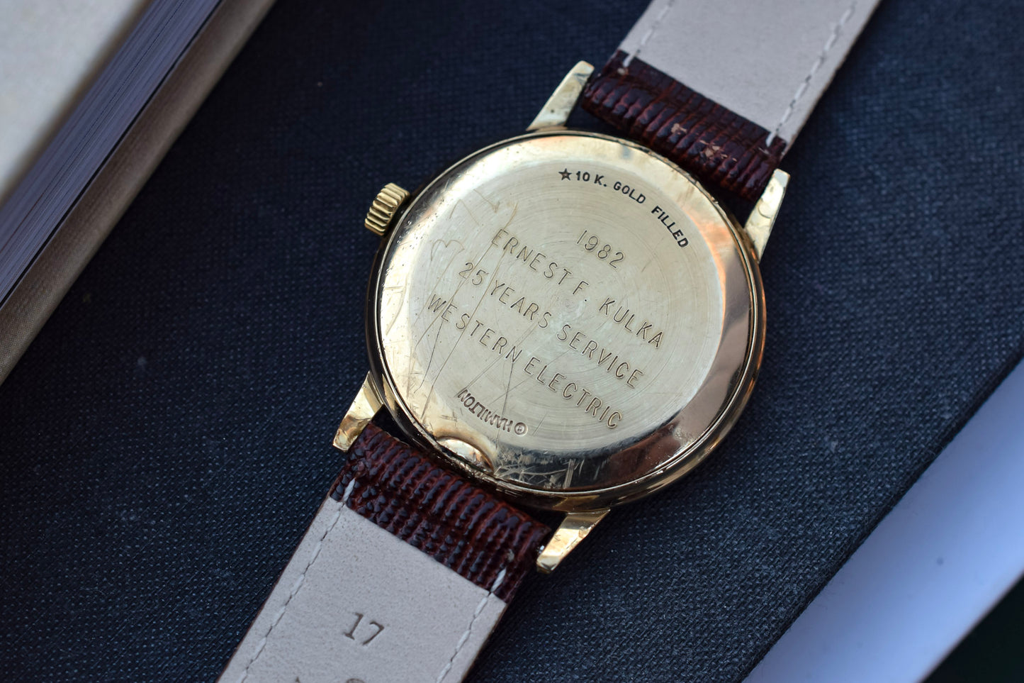 Vintage 10K Gold Filled Hamilton Quartz Watch - Award Piece