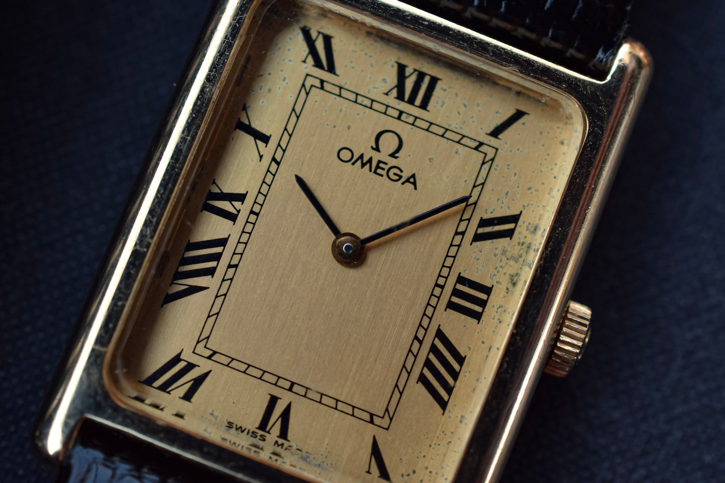 1978 14K Solid Gold Mechanical Omega Tank