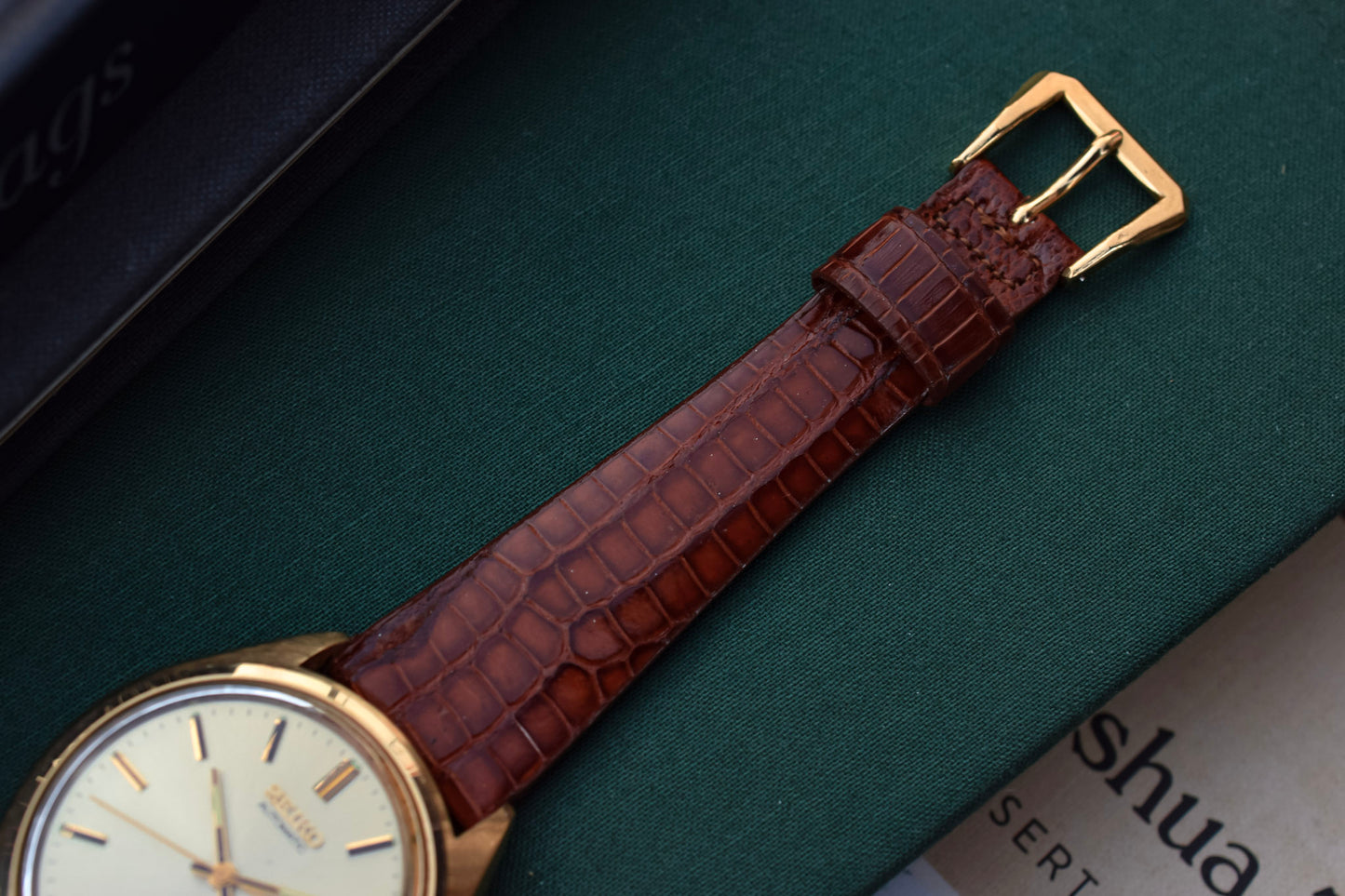 1980 Seiko Automatic Gold-Tone Day/Date Watch