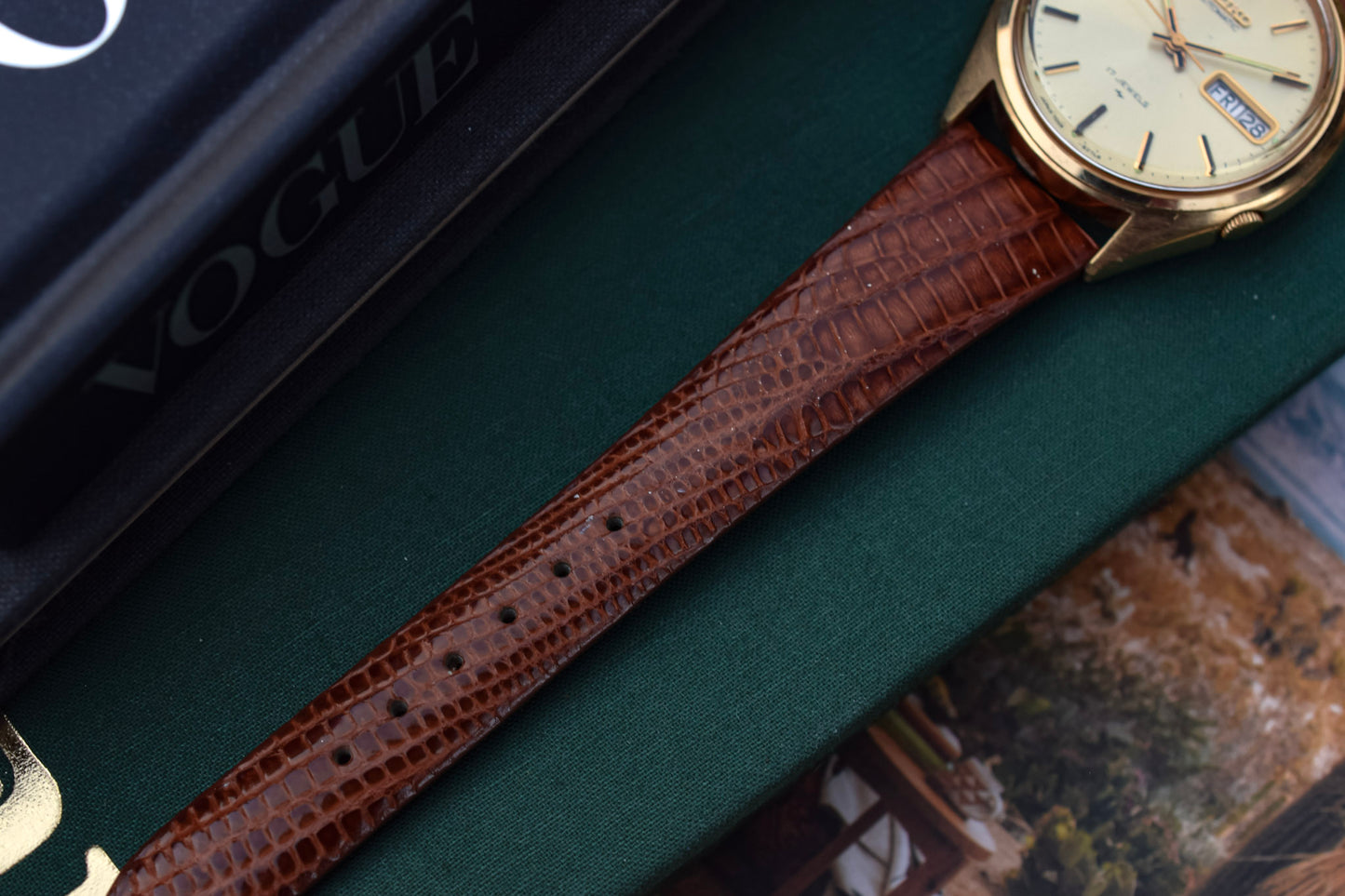1980 Seiko Automatic Gold-Tone Day/Date Watch