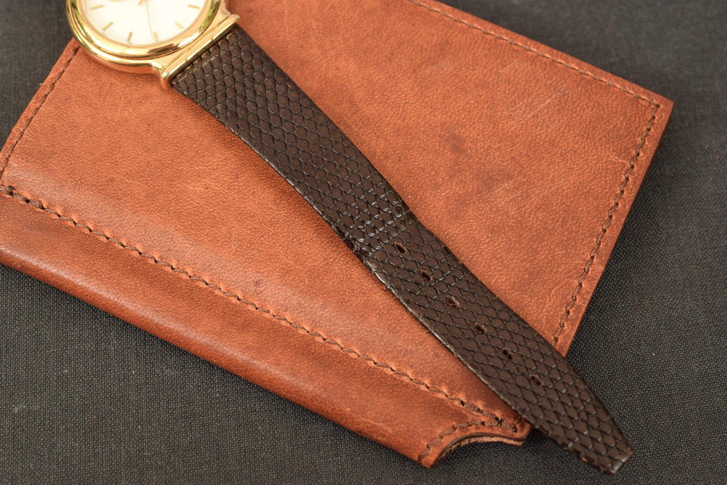 1990 Caravelle Shrouded Lugs Quartz Watch