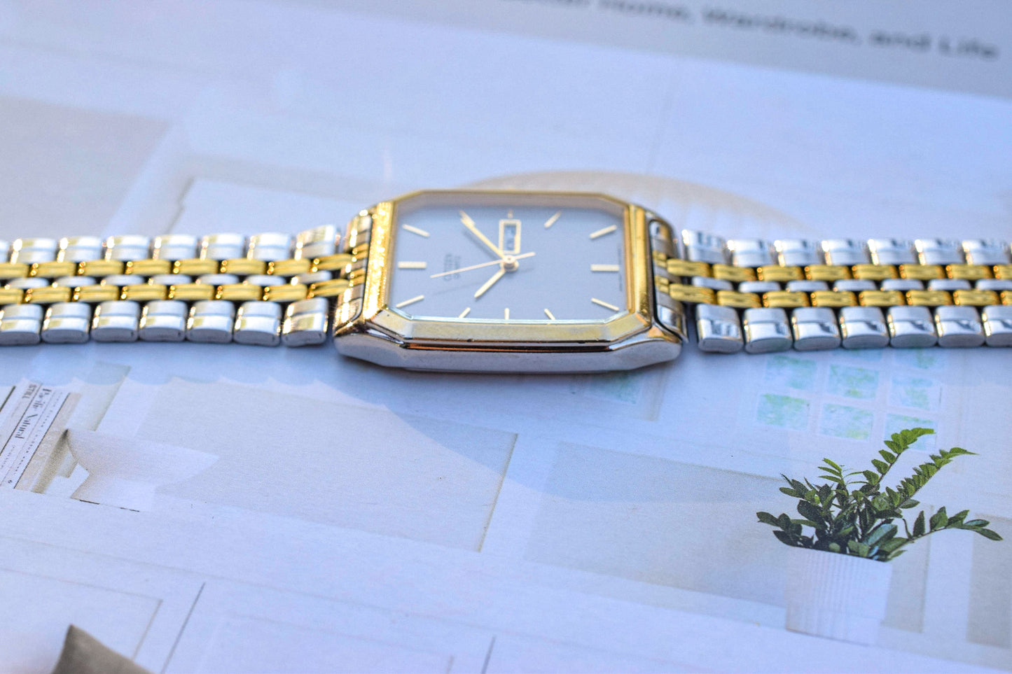 Vintage Citizen Two Toned Octagon