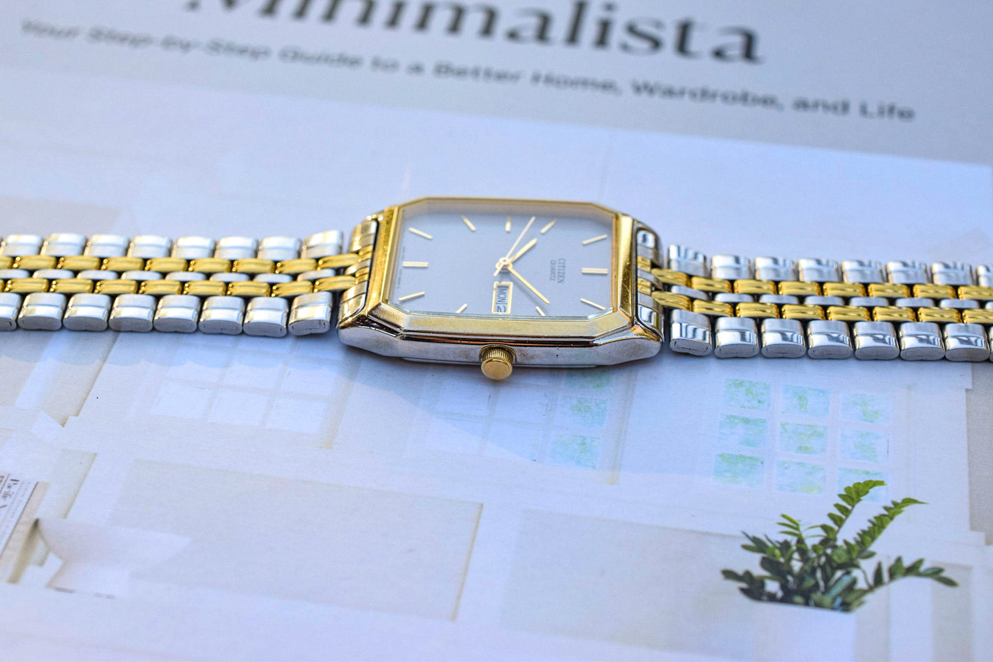 Vintage Citizen Two Toned Octagon