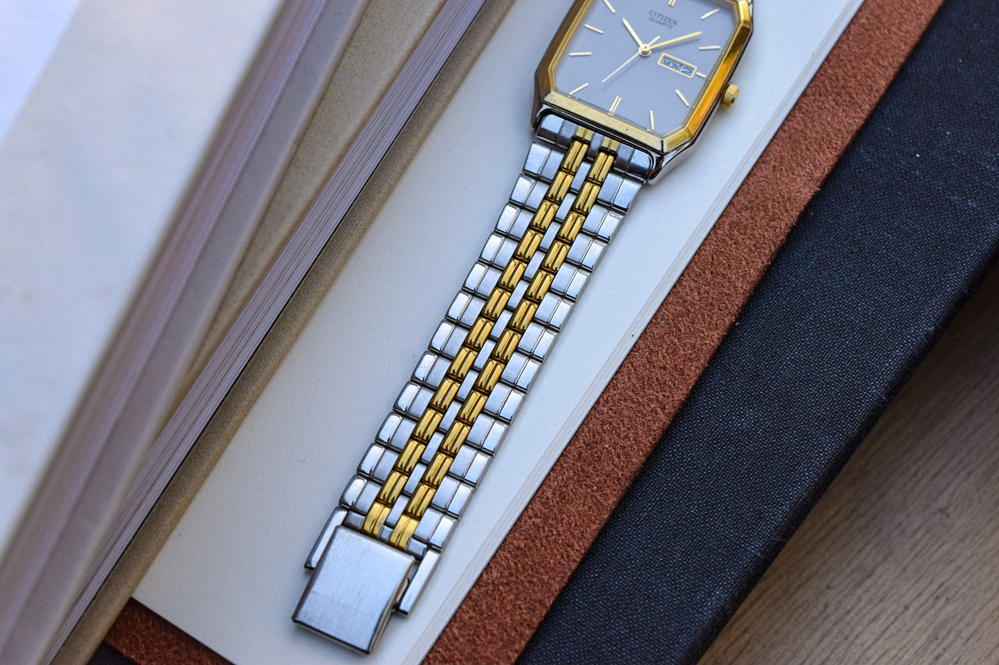 Vintage Citizen Two Toned Octagon