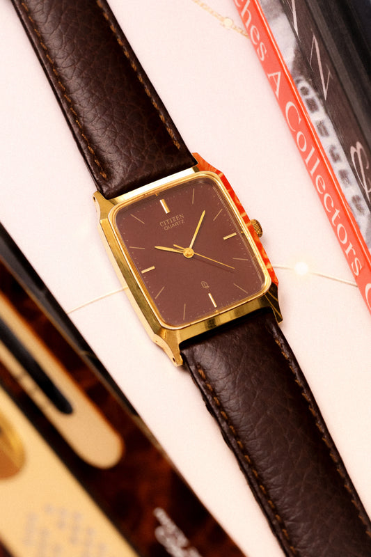 1982 Citizen Chocolate Dial Octo
