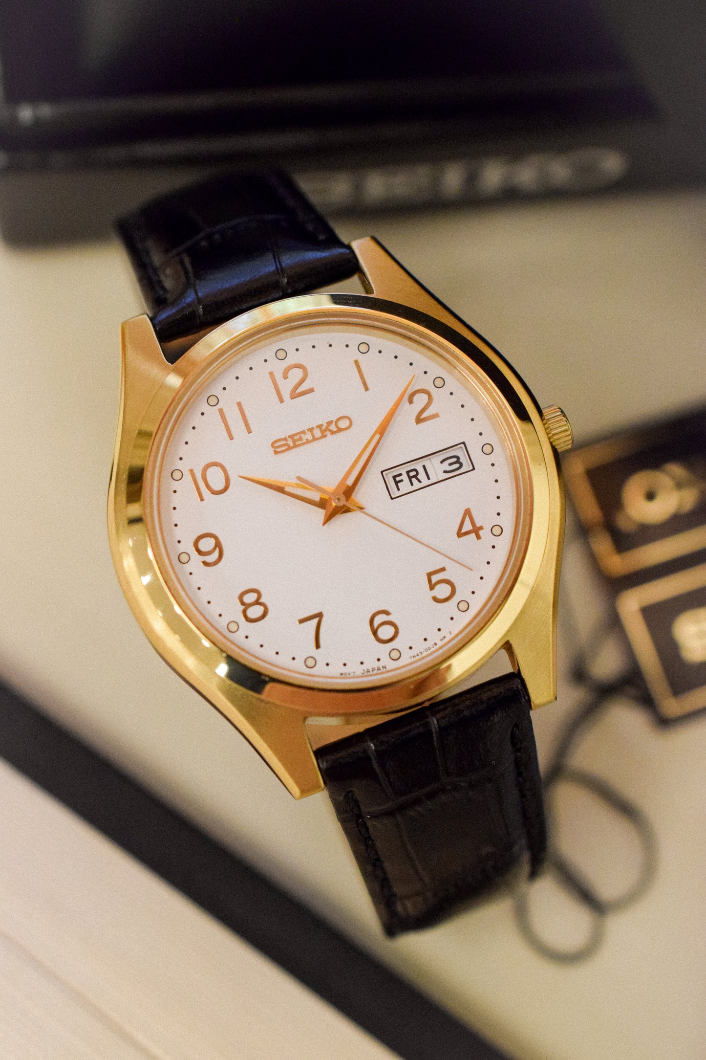 2000 Seiko White Dial Day-Date - New Old Stock