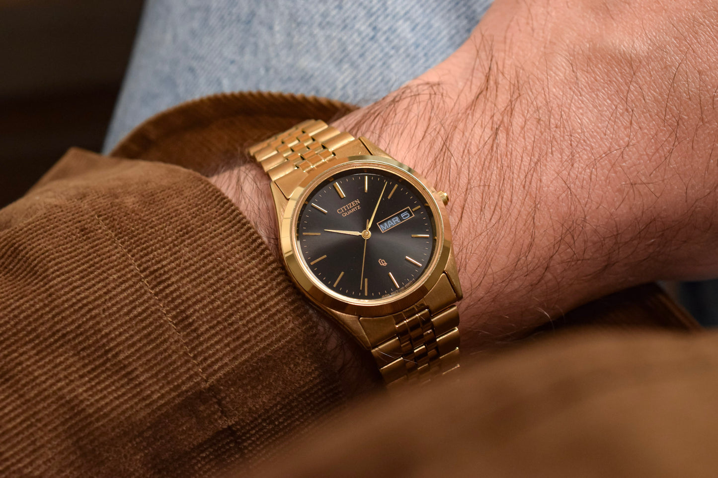 1988 Citizen Gilt Smooth Bezel Day-Date "Jubilee"