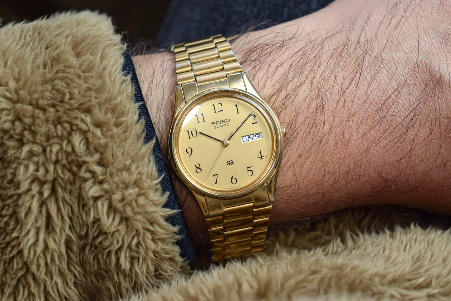 1987 Seiko SQ Golden Arabic Day-Date