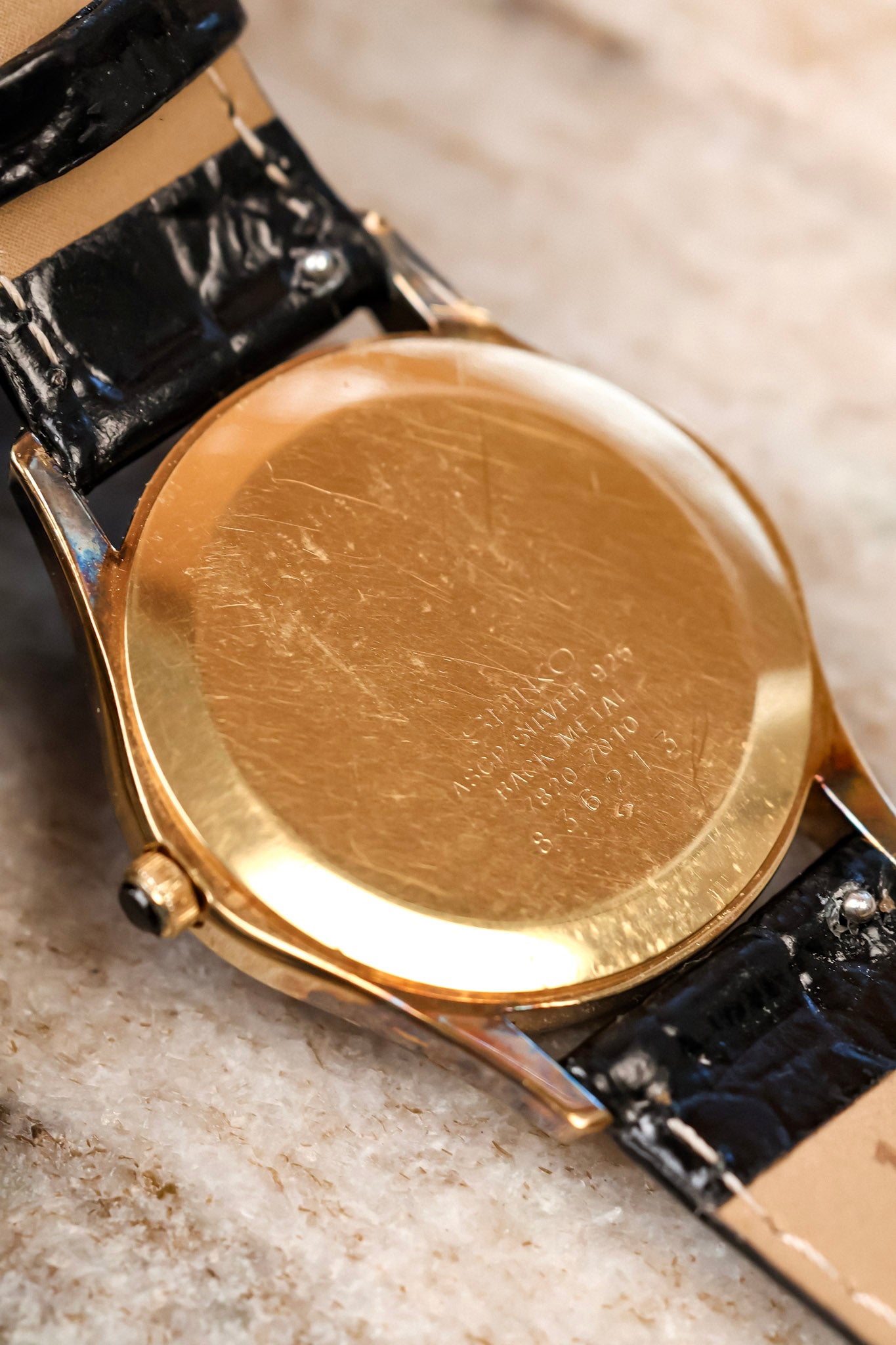 1978 Seiko SilverWave Gilt Hammered 925 Silver Case