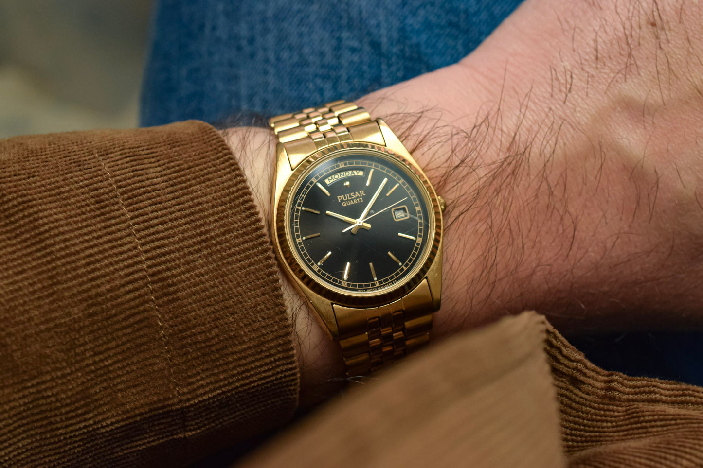 1995 Pulsar Golden Gilt Day-Date "President"