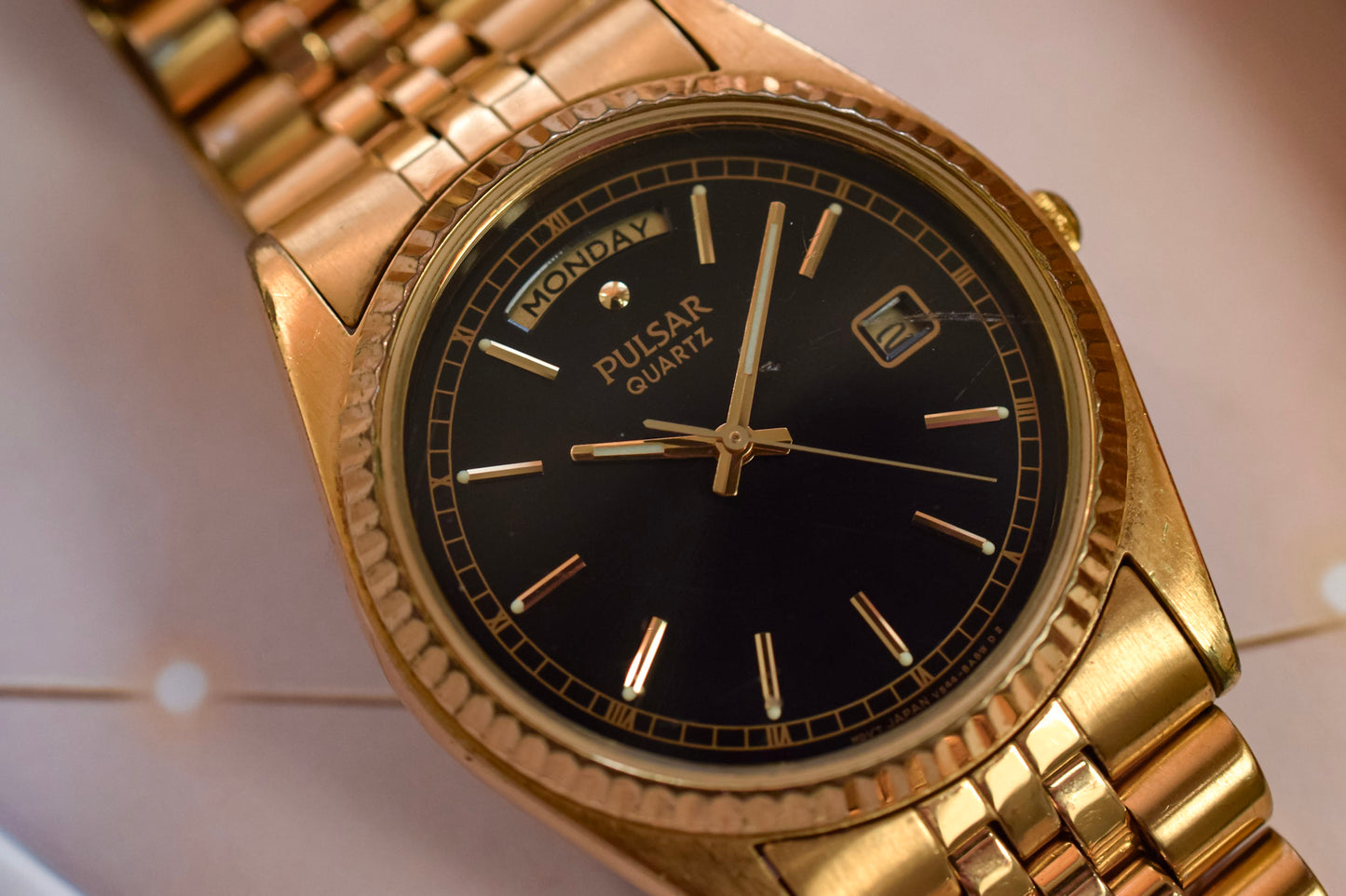 1995 Pulsar Golden Gilt Day-Date "President"