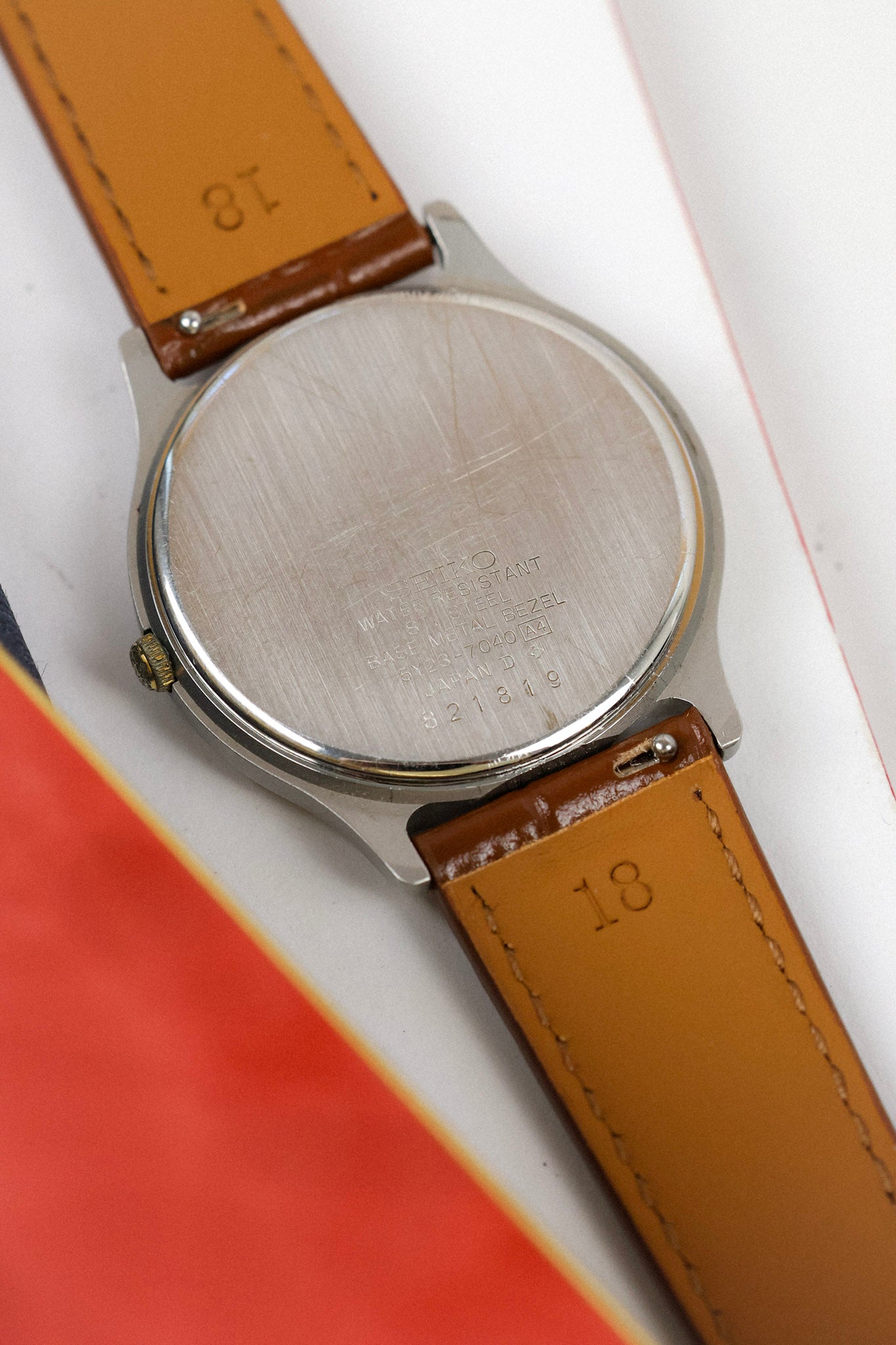 1988 Seiko SQ Two Toned Roman Script Day-Date (English Days of the Week)