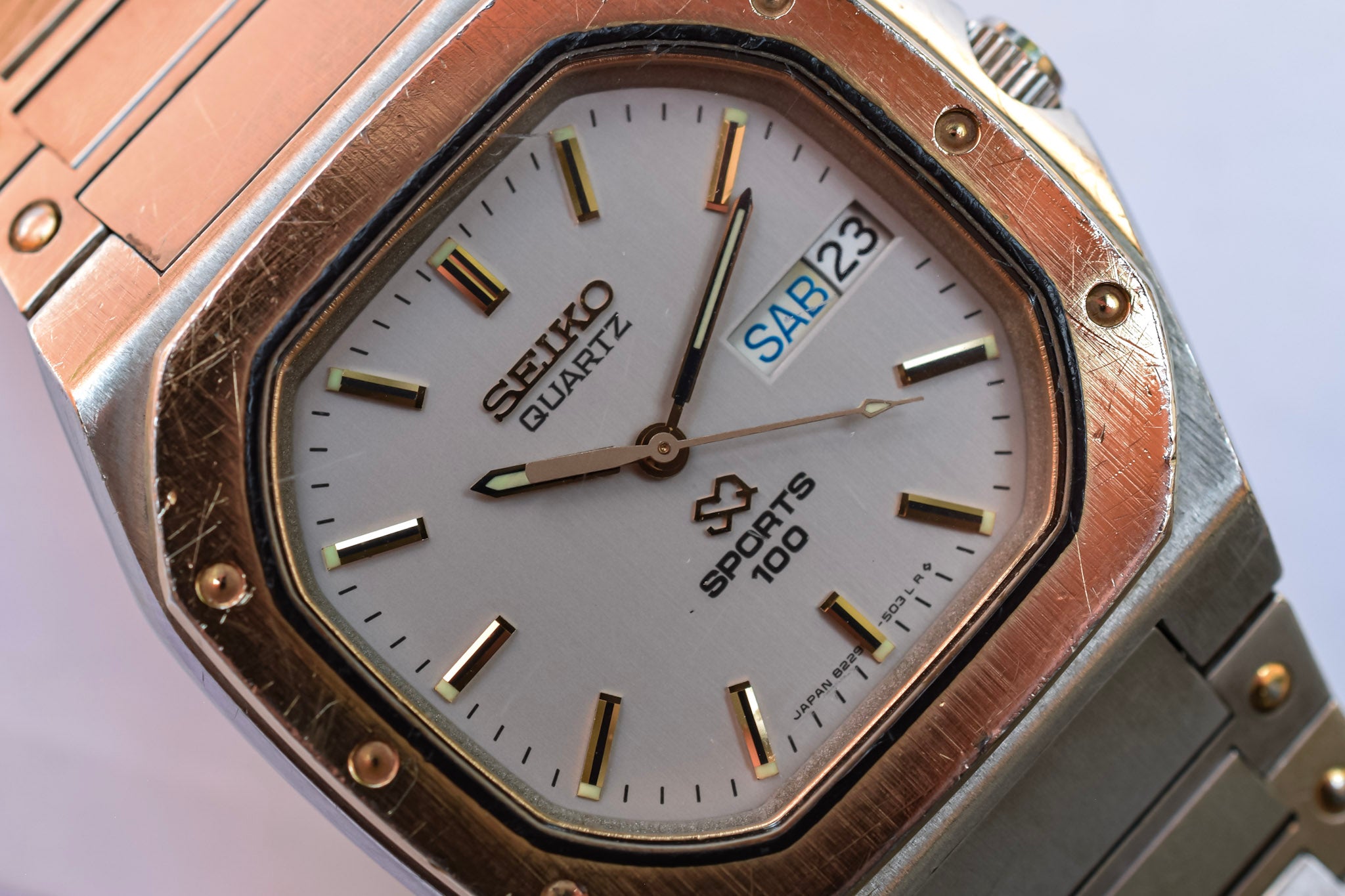 Seiko quartz sq sports hot sale 100