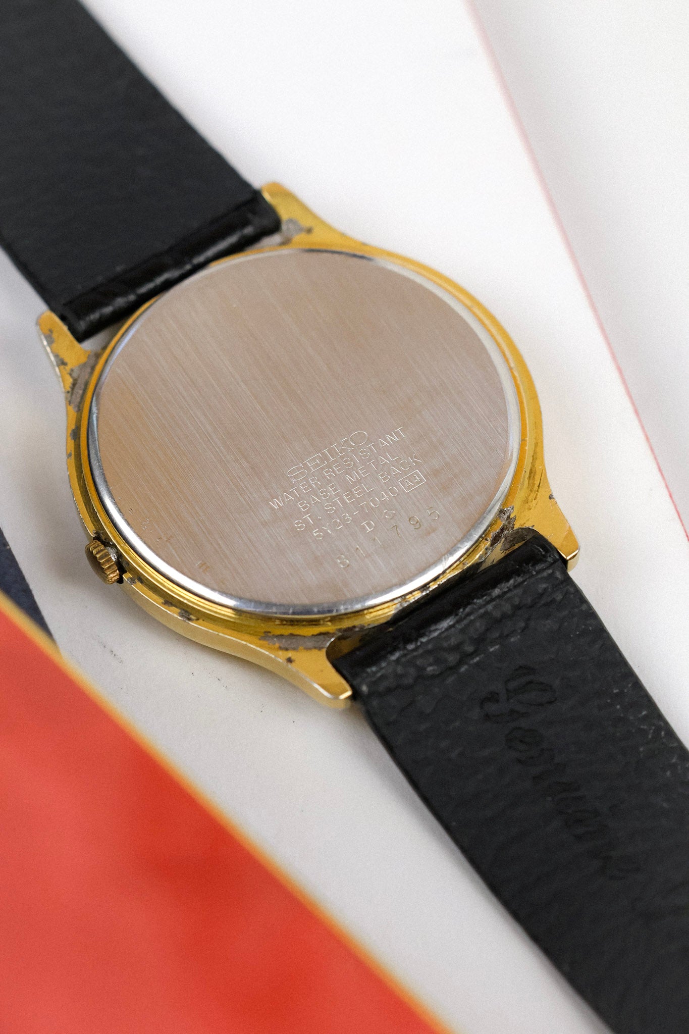 1988 Seiko SQ Roman Script Day-Date (Italian Days of the Week)