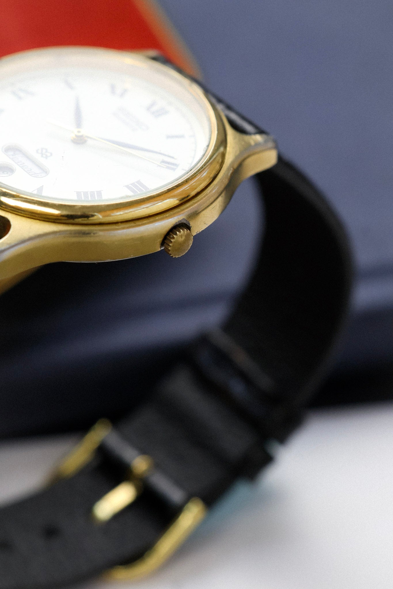 1988 Seiko SQ Roman Script Day-Date (Italian Days of the Week)