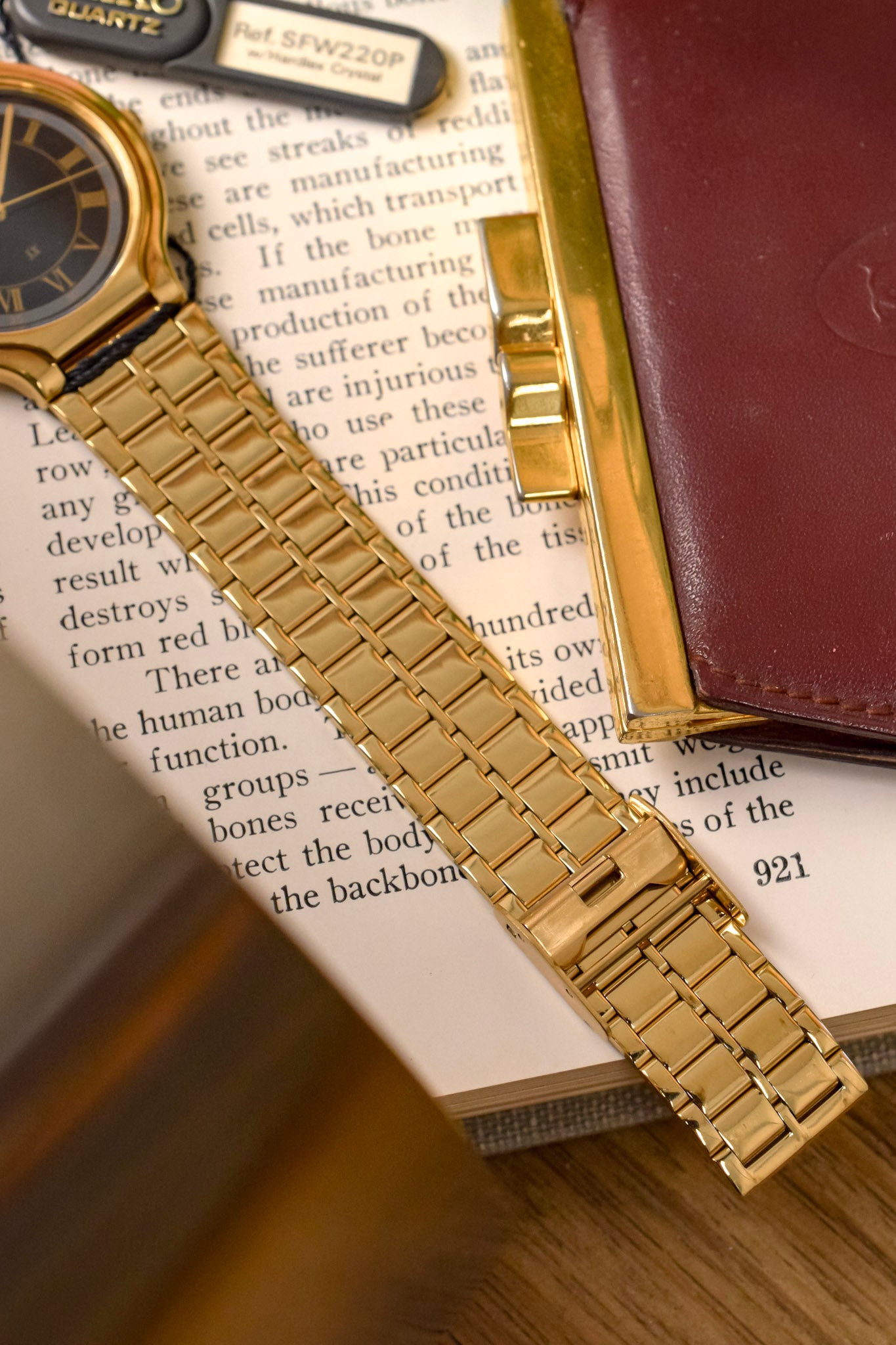 1991 Seiko SX Golden Roman Gilt Sector Dial - NOS