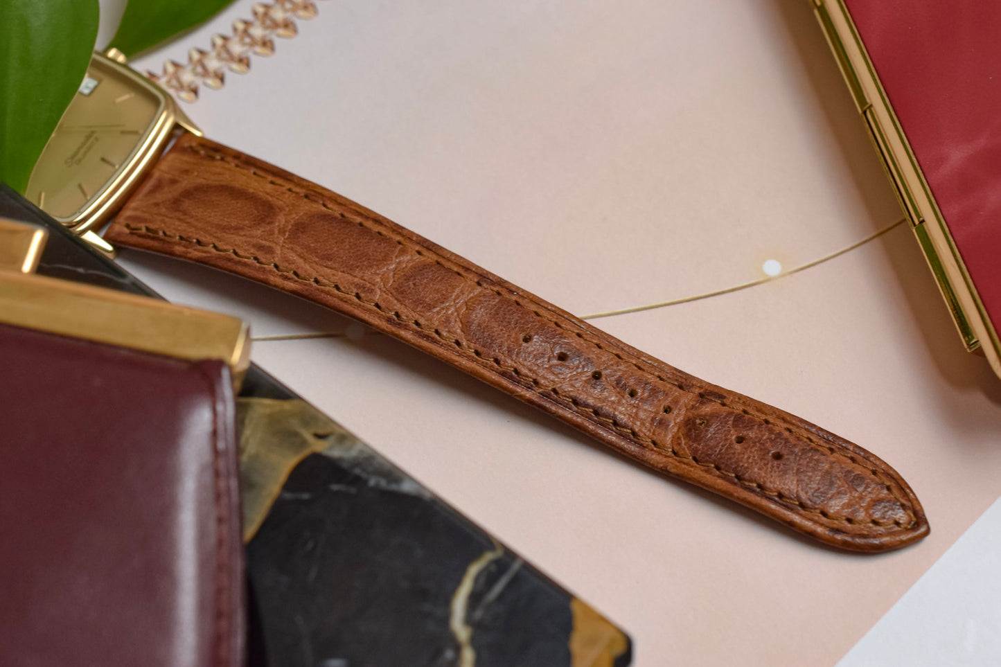1980s Omega Seamaster Monaco - Brown Strap