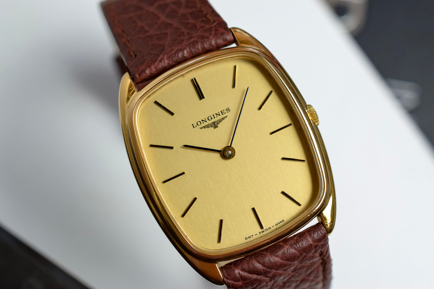 Vintage Longines Mechanical Champagne Ellipse