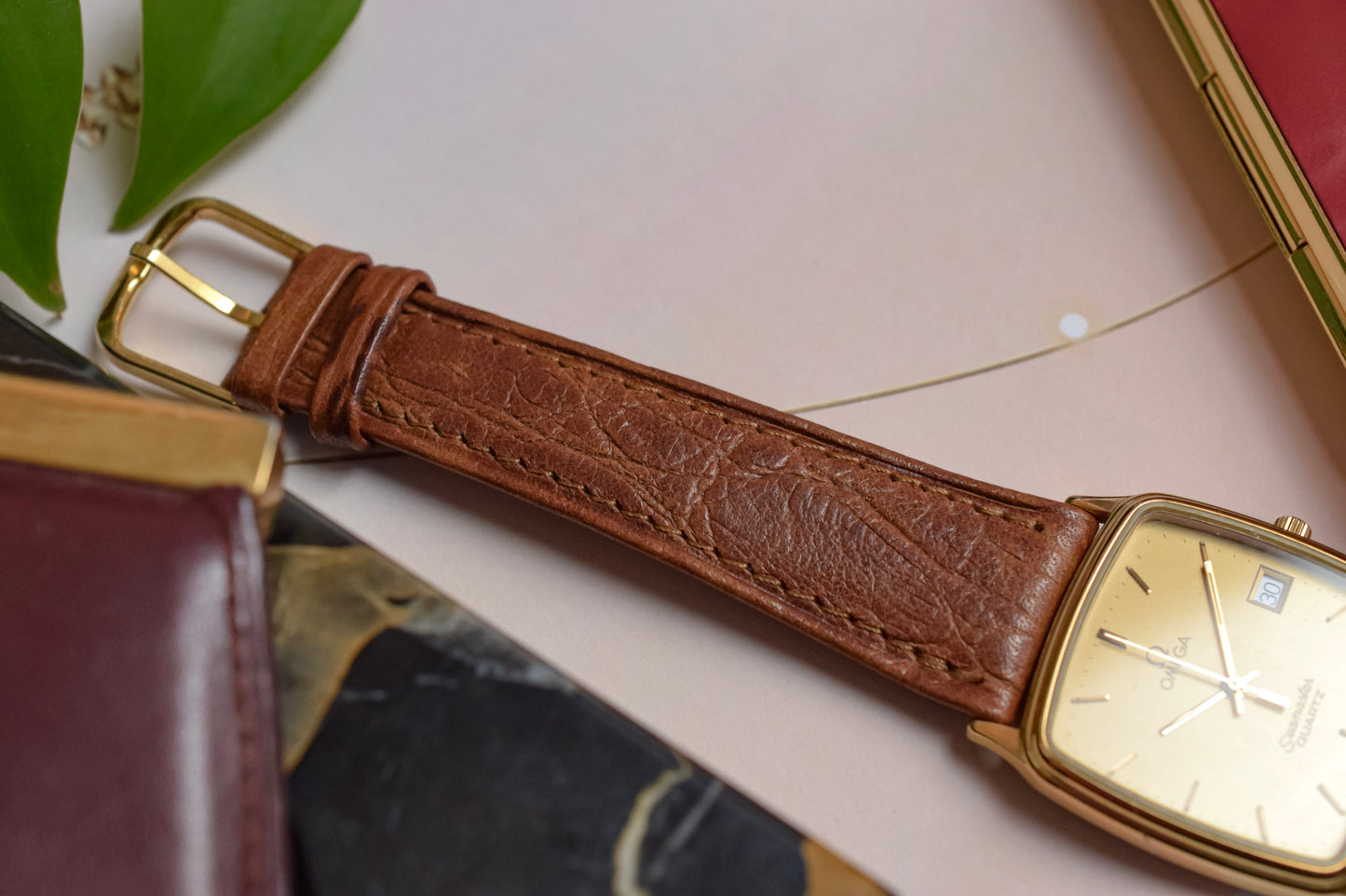 1980s Omega Seamaster Monaco - Brown Strap