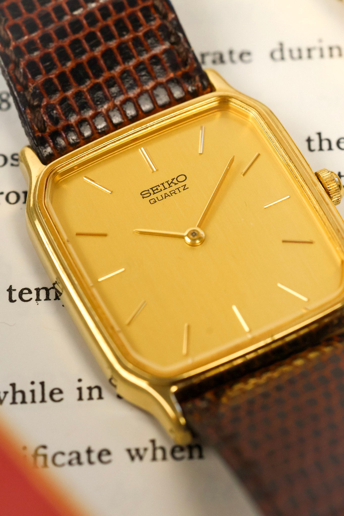 1985 Seiko Golden Lemon Dial Octo