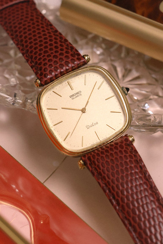 1985 Seiko Dolce Champagne Hooded Lugs TV