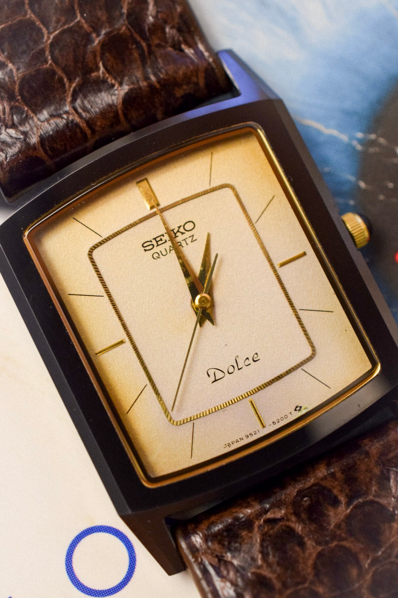 1984 Seiko Dolce Ceramic Beveled Tank