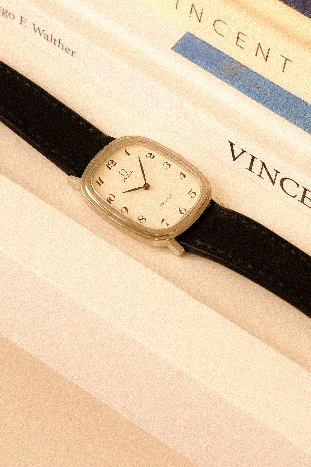 1970s Mechanical Omega De Ville Steel Breguet Dial Ellipse