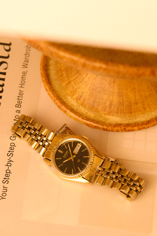 1987 Seiko Mini Black Dial Jubilee Prez