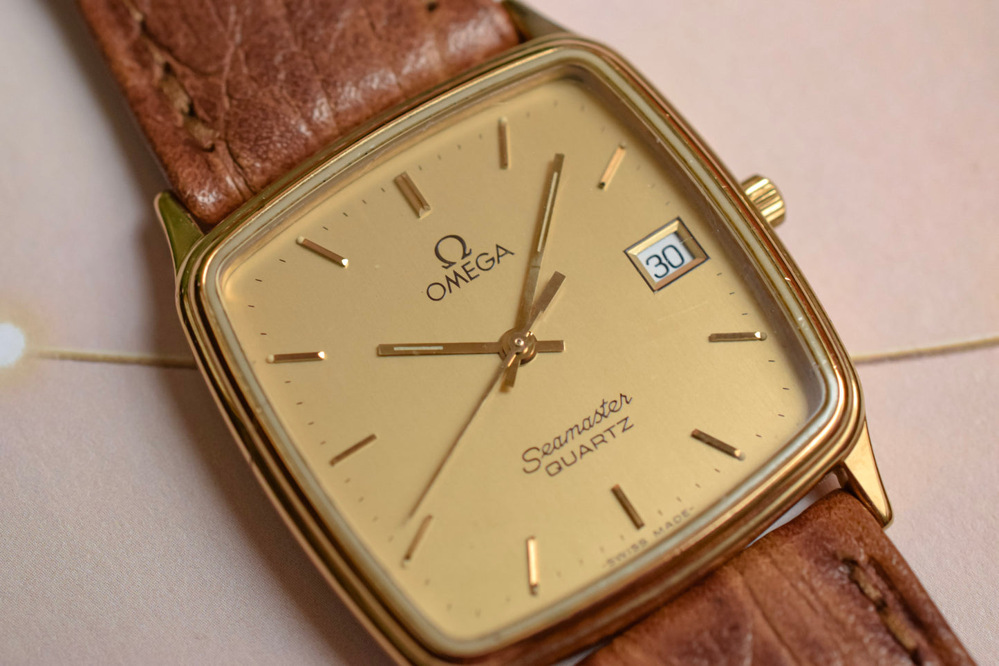 1980s Omega Seamaster Monaco - Brown Strap