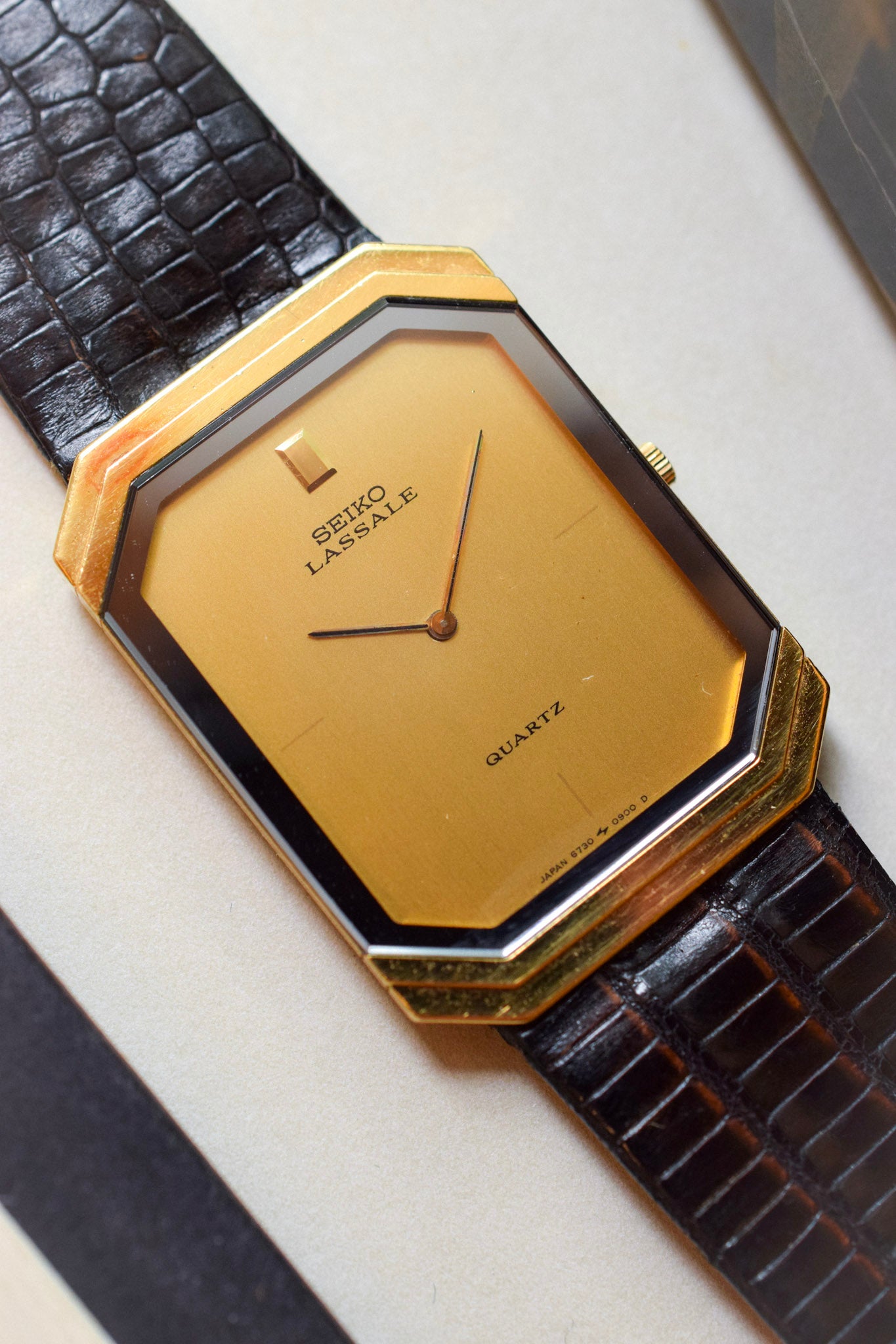1982 Seiko Lassale Mirror Frame Octo