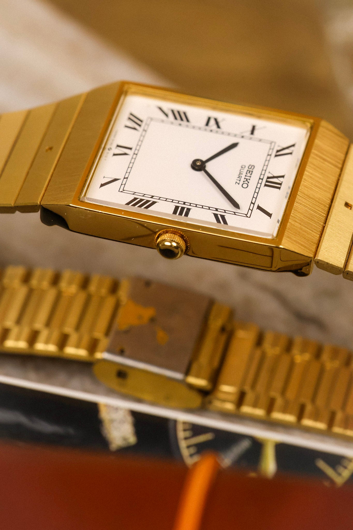 1986 Seiko Golden Roman Tonneau