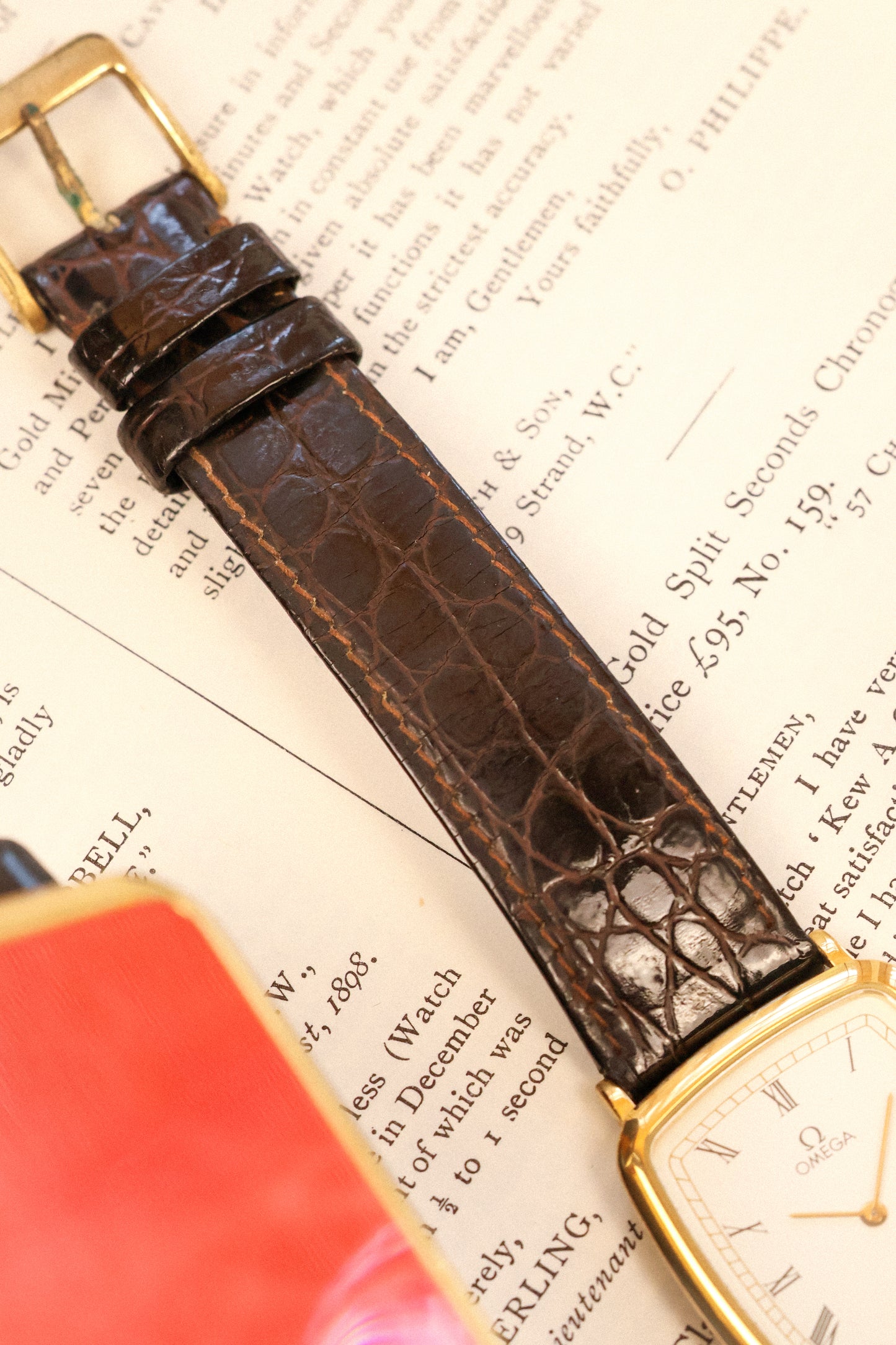 1980s Omega De Ville Quartz Roman Ellipse