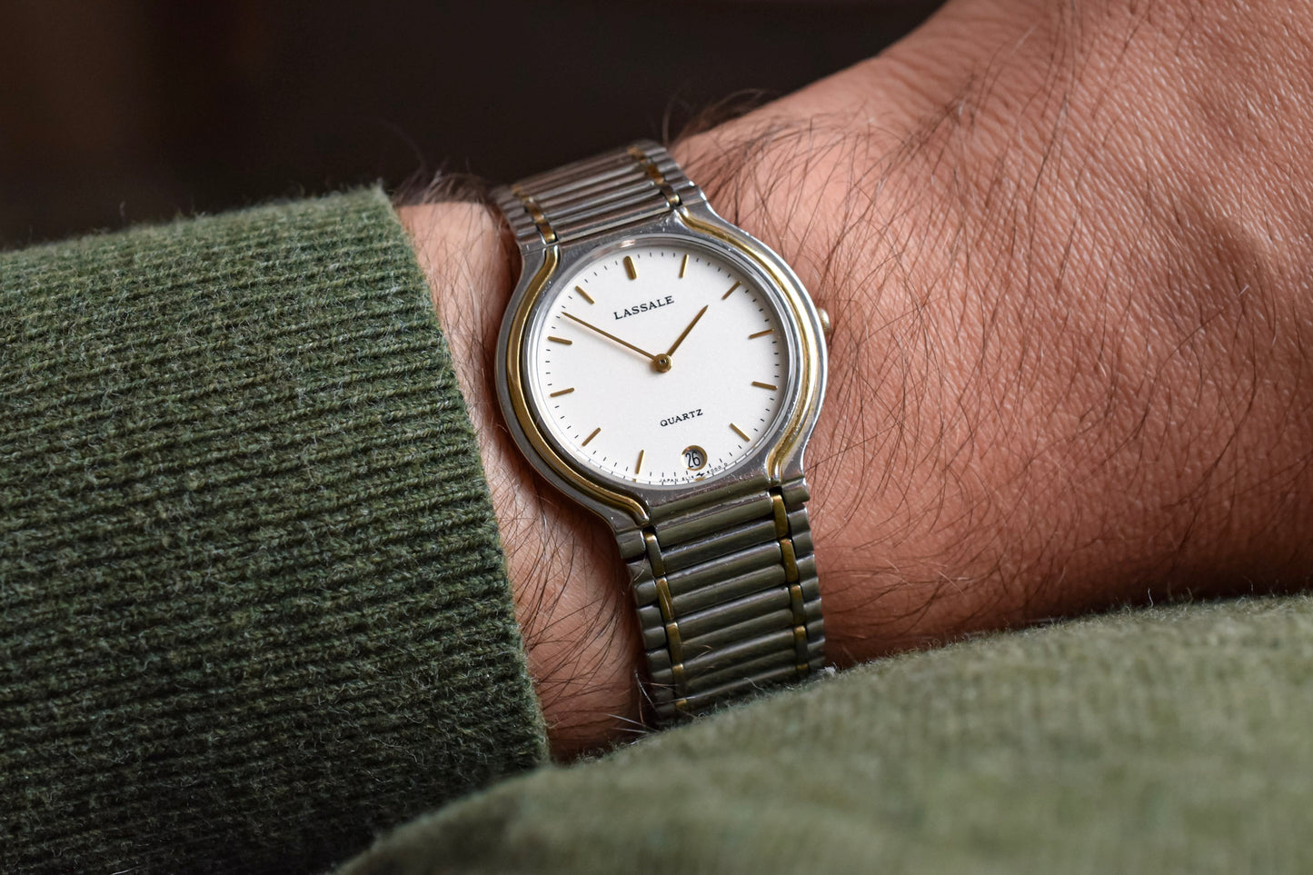 1986 Seiko Lassale Two Toned Calendar