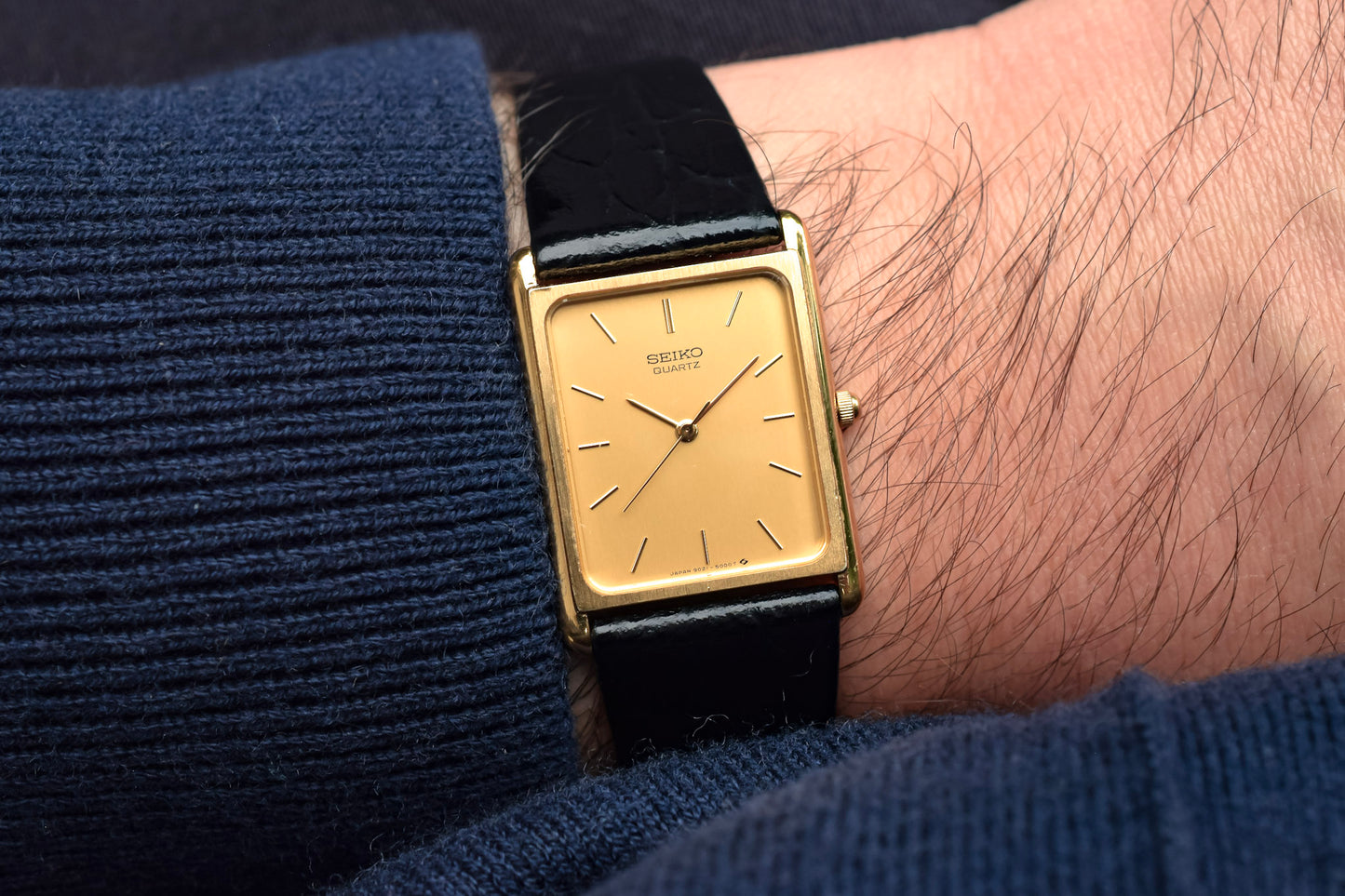 1986 Seiko Gold Tone Tank