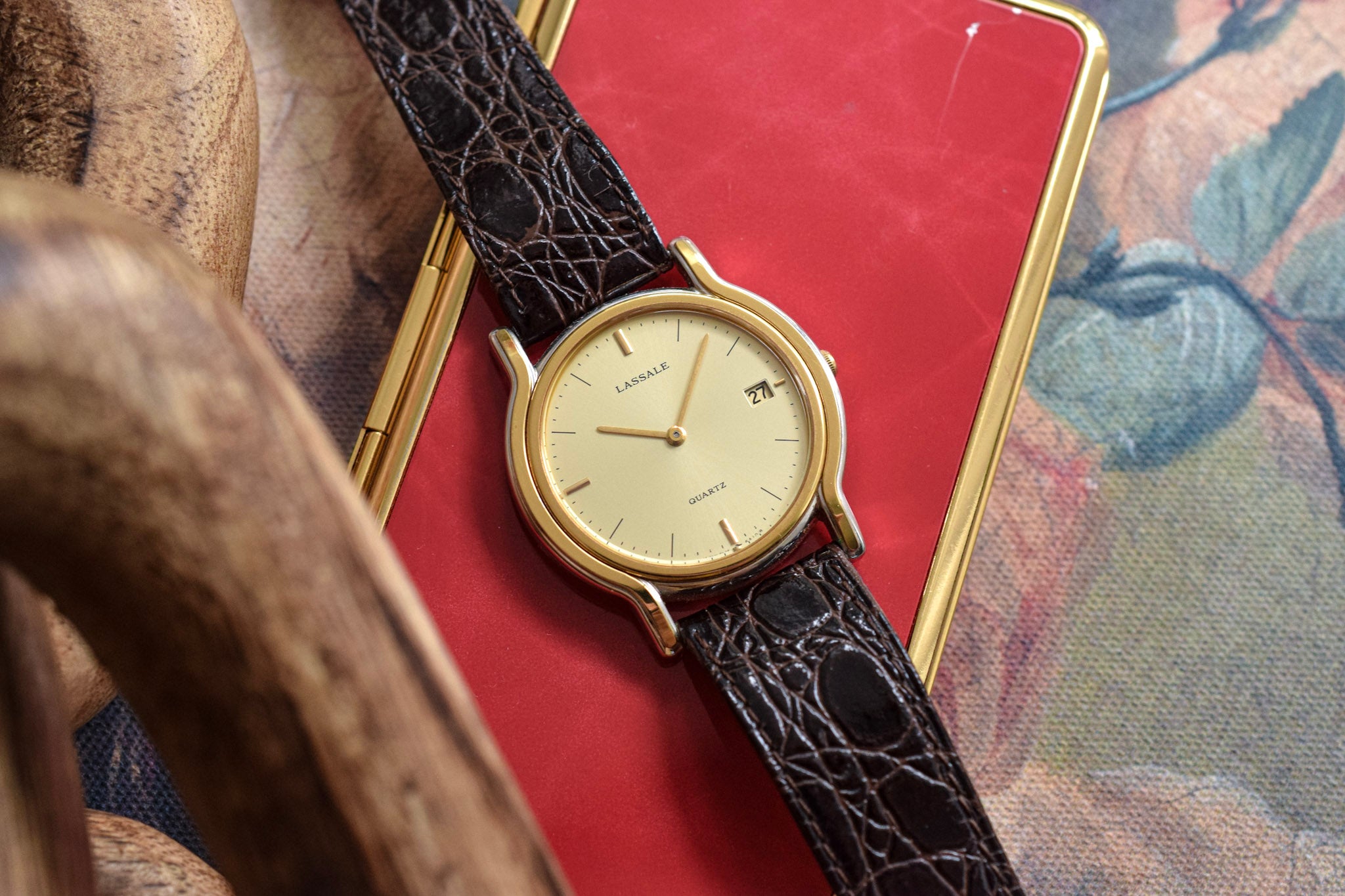 Seiko Lassale Watch Vintage Womens Gold Color 19 mm Wide Case Very Small  Wrist | WatchCharts Marketplace